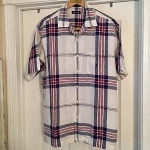 Nautical Linen Shirt  size Large